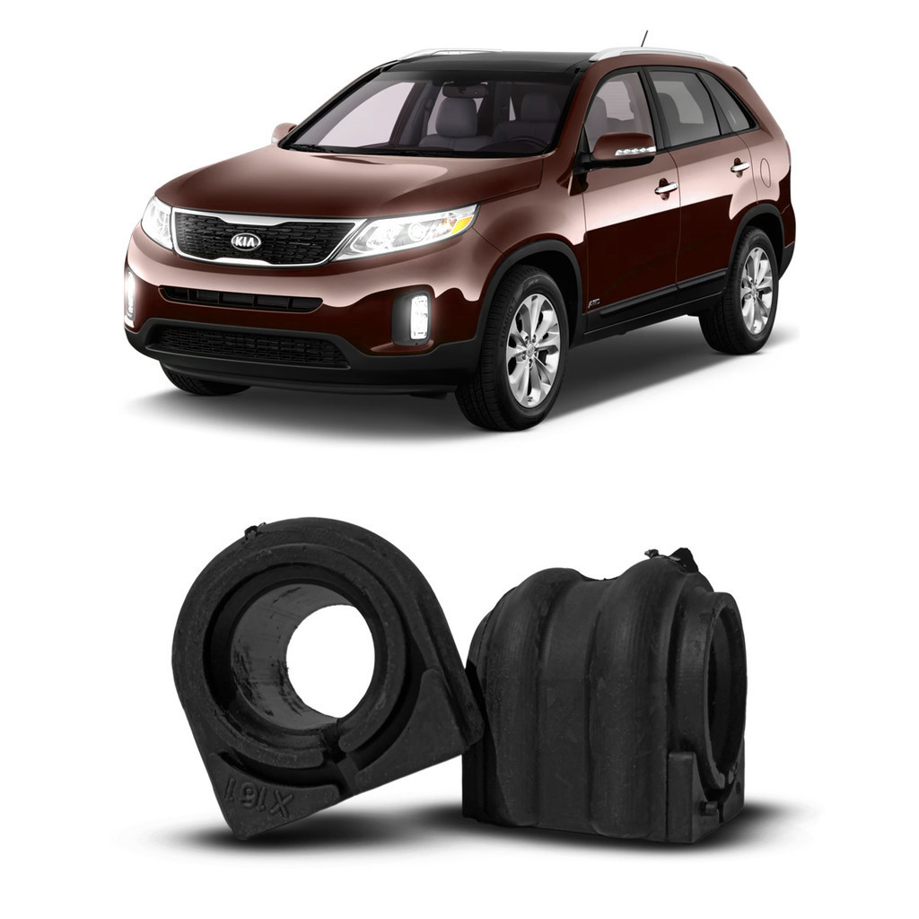 Par Bucha da Barra Estabilizadora Suspensão Dianteira Kia Sorento 2.4 2013 2014 2015 24 Milimetros