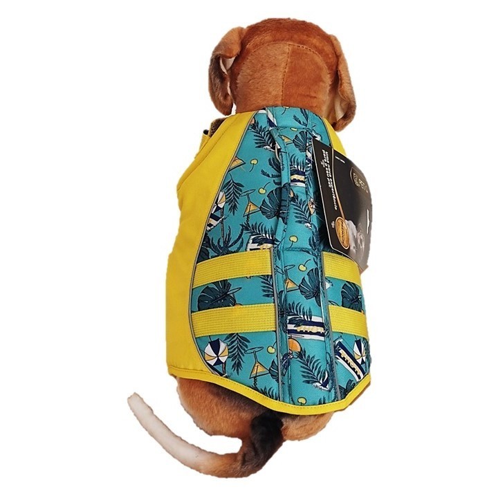 Colete flutuador salva vidas Pet Cachorro alça de Resgate