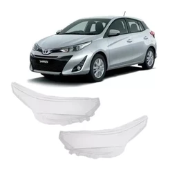 Lente Farol Toyota Yaris 2018 2019 2020 2021 2022 2023 2024