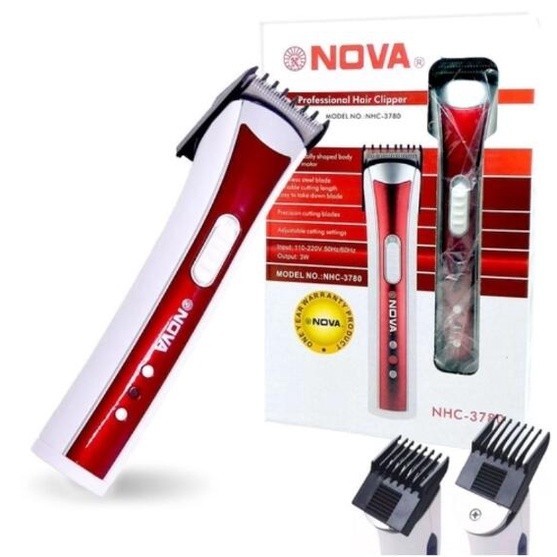 Máquina  Para Aparar Cortar Cabelo Barba Pezinho Maquininha Nova Recarregável 3780/3915