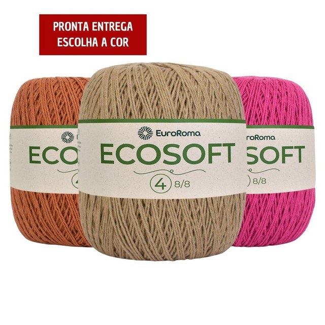 Barbante EuroRoma Ecosoft Número 4 - 300g / 483 metros - Fio Macio