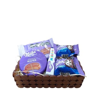 Cesta De Páscoa Chocolate Milka Presente Luxo em Oferta na Shopee
