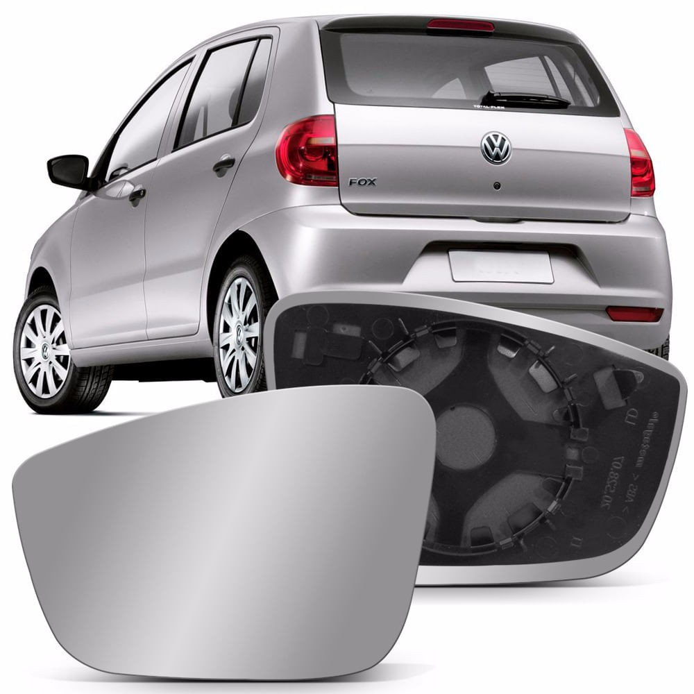 Lente Retrovisor Com Base Gol Voyage G6 G7 G8 13 a 22 Fox Golf Polo Up! Metagal Lado Esquerdo