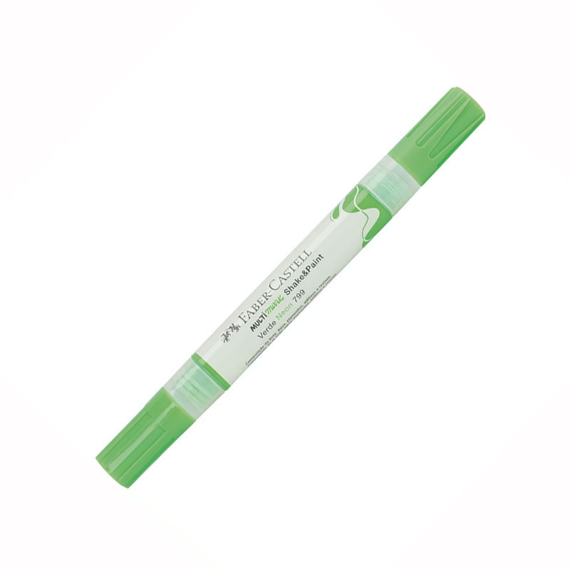 Pincel marcador permanente Multimark Verde Neon MM/SPVDN799 Faber-Castell - Stationery