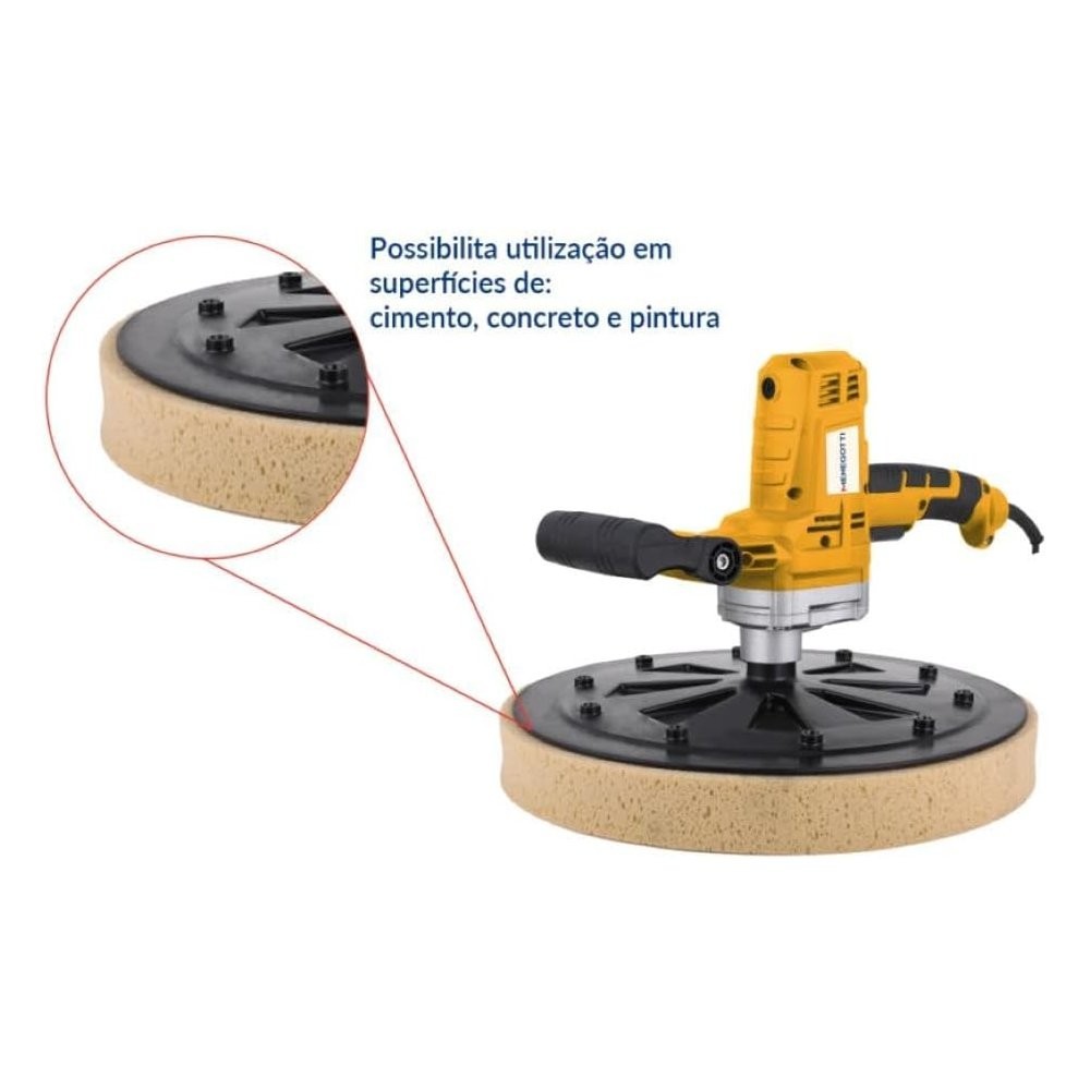 Desempenadeira Elétrica Reboco Mde 1200w Menegotti