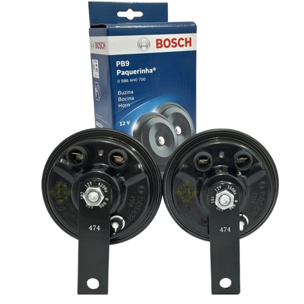 PAR DE BUZINA PAQUERINHA PB9 BOSCH 350/420 HZ - 12V (0986AH0700) em Oferta na Shopee