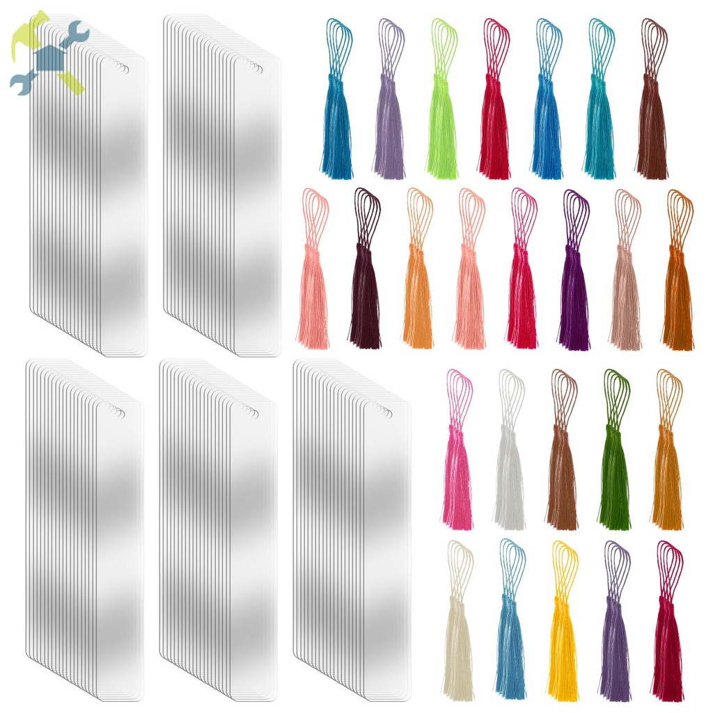 200 Peças Marcadores De Acrílico Transparente À Prova D'água Com Película Protetora Livros Acrílicos Resistentes Corrosã