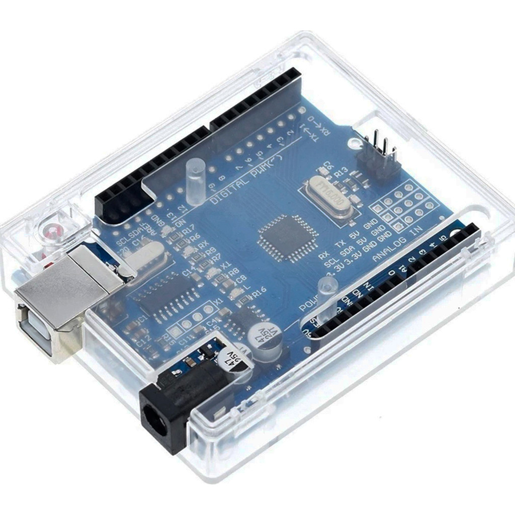 Case Caixa Protetora Encaixe Em Acrílico Para Arduino Uno R3