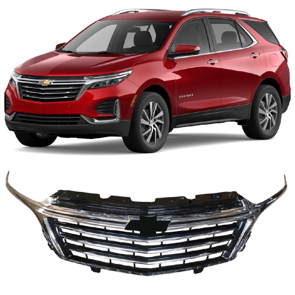 Grade Dianteira Superior Dianteira Chevrolet Equinox Premier 2022 2023 2024 Novo Cromado