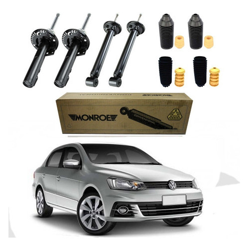 Kit 4 Amortecedor + Kit - GM Voyage 2010 2011 2012 2013 2014 2015 2016 2017 2018 2019 - Monroe