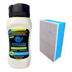Composto Liquido Oxido Cério 250g Resolvidro + Taco De Polir Vidro