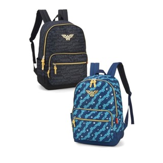 Mochila Costas Escolar Mulher Maravilha Luxcel MS47251WW