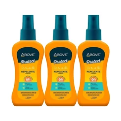 Repelente De Insetos Above Adulto Spray 200ml - Kit c/ 3 unidades