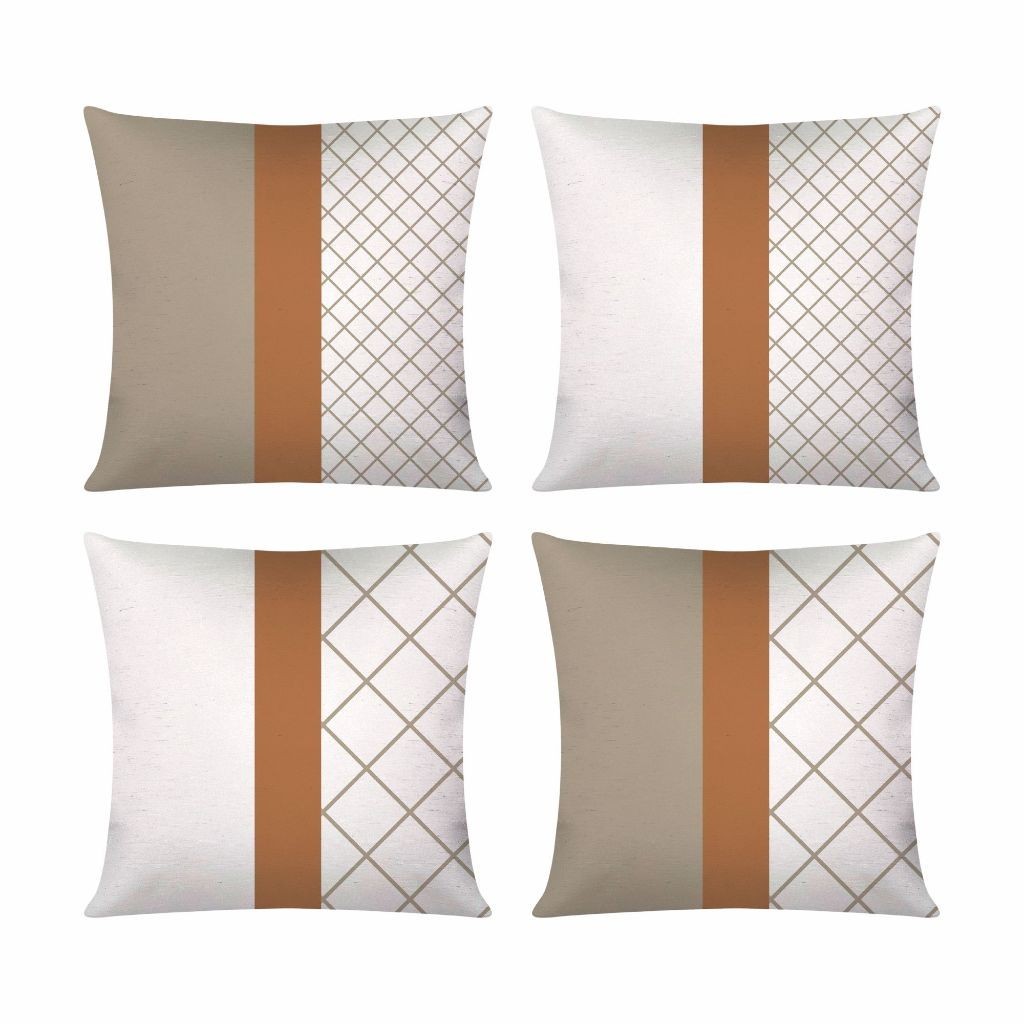 Kit c/ 04 Capas de Almofada Decorativas Modern Print 45x45 - Luxo em Oferta na Shopee