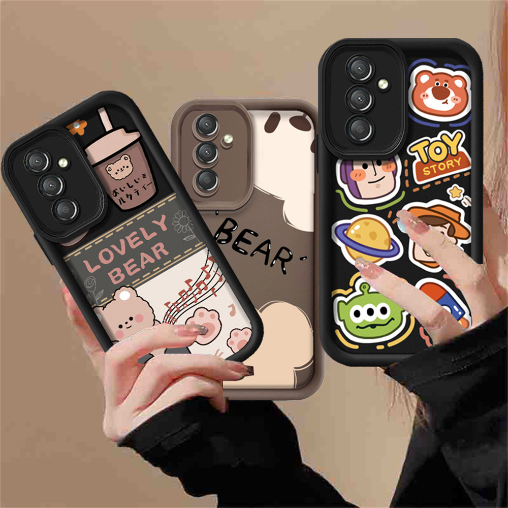 Capa Flexível Para Samsung A05S A05S A15 A14 A13 A04S A03S A04E A03 A10 A10S A11 A12 A20 A30 A20S M11 M12 A13 5G A02S Estampa De Urso Fofo HOSTR
