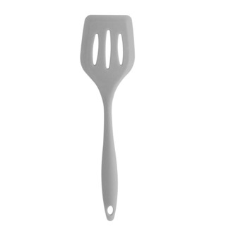 Espátula Vazada Lyor Cinza de Silicone 29cm x 8cm
