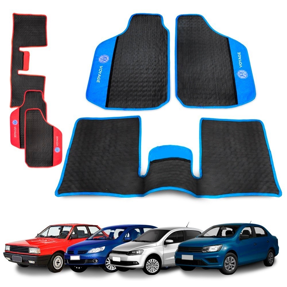 Tapete Voyage G1 G5 G6 Borracha 3 Peças Traseiro Inteiro PVC Voyage Quadrado em Oferta na Shopee