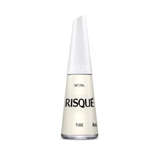 Esmalte Risqué Branco Natural Tule 8Ml Secagem Rapida