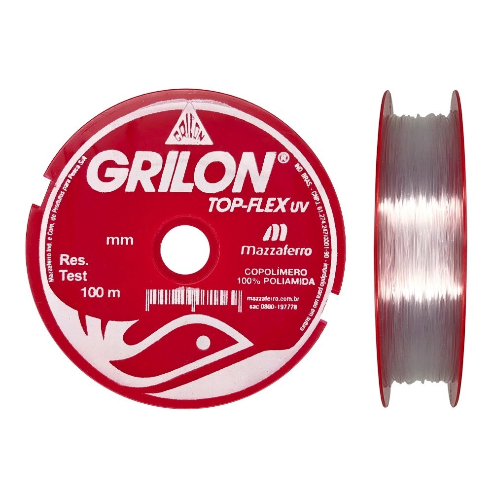 Linha Monofilamento Grilon UV 1,00mm 99,1lb 100m Mazzaferro em Oferta na Shopee
