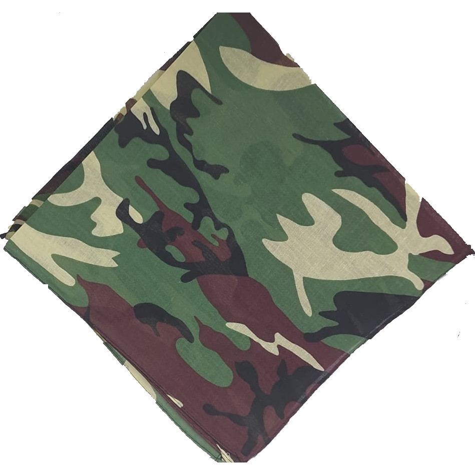 Bandana Estampa Militar Camuflada 100% Algodão