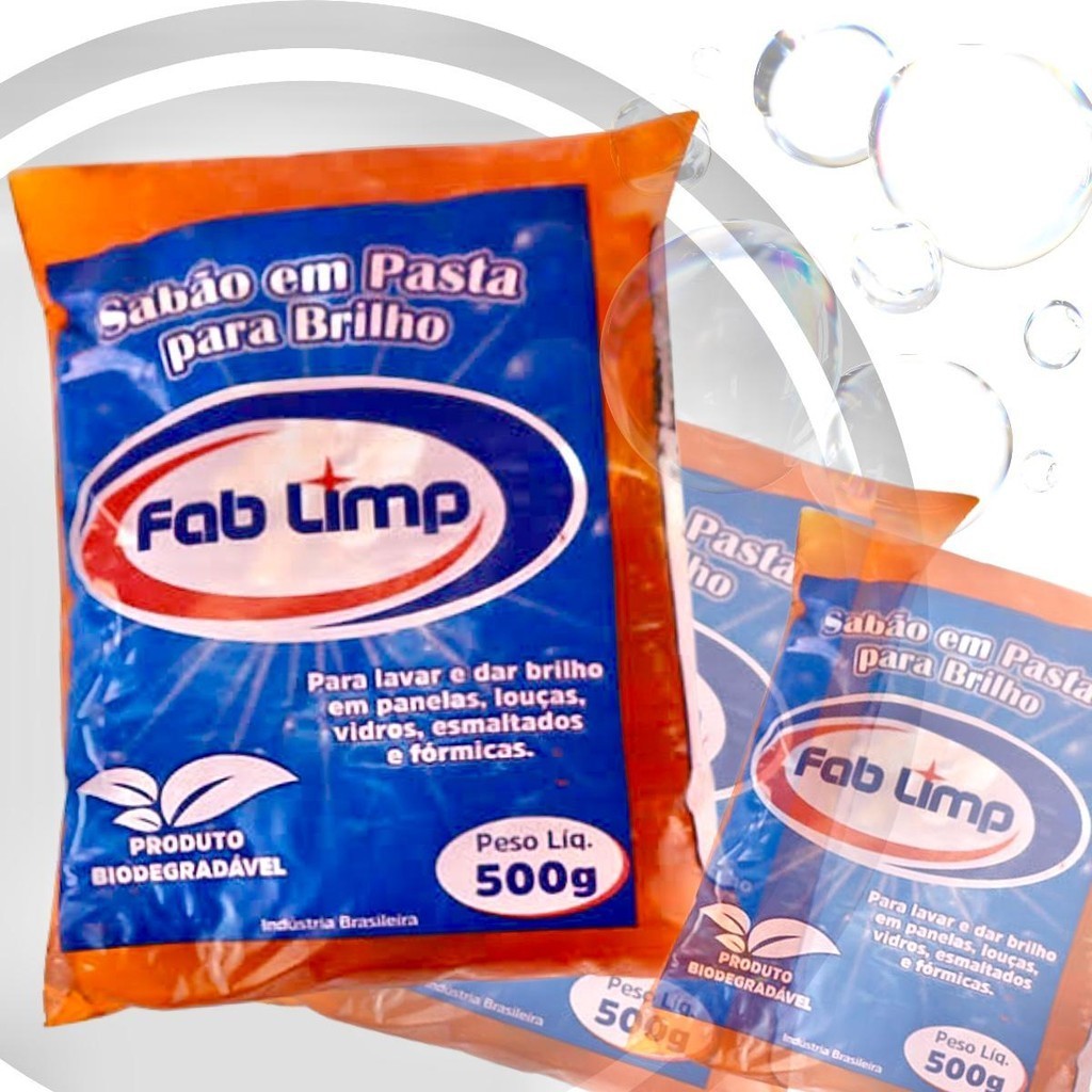 Kit 5 Unidades Sabão Em Pasta Para Brilho Lava Louças Multiação em Oferta na Shopee