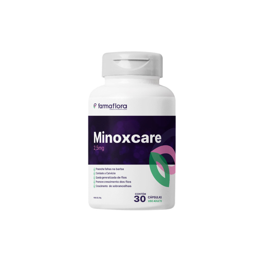MinoxFlora 2,5mg para Barba e Cabelo - Farmaflora