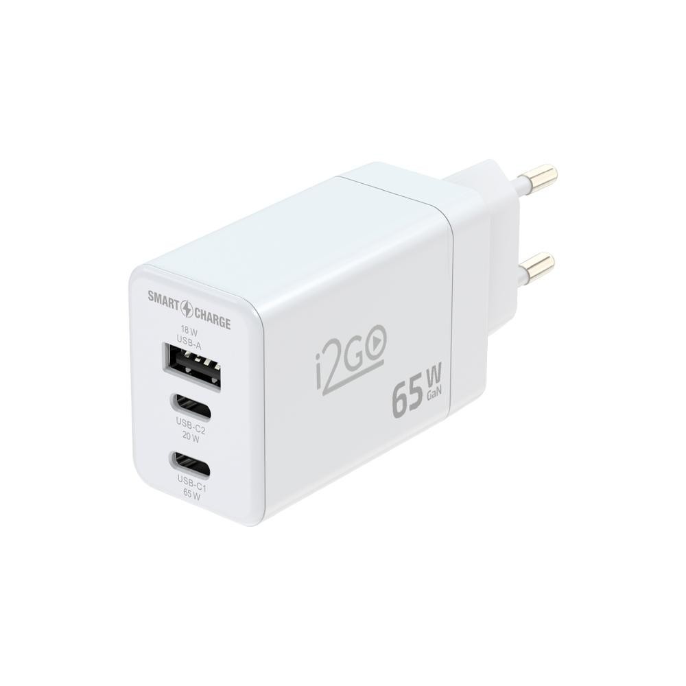 Carregador De Parede Turbo i2GO 1 USB-C 65w + 1 USB-C 20w em Oferta na Shopee