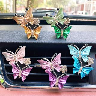 TK Perfume Automóvel Ar Fresco Diamante Borboleta Duas Borboletas Condicionador Clip De Saída Auto Acessórios Interiores Ornamento em Oferta na Shopee