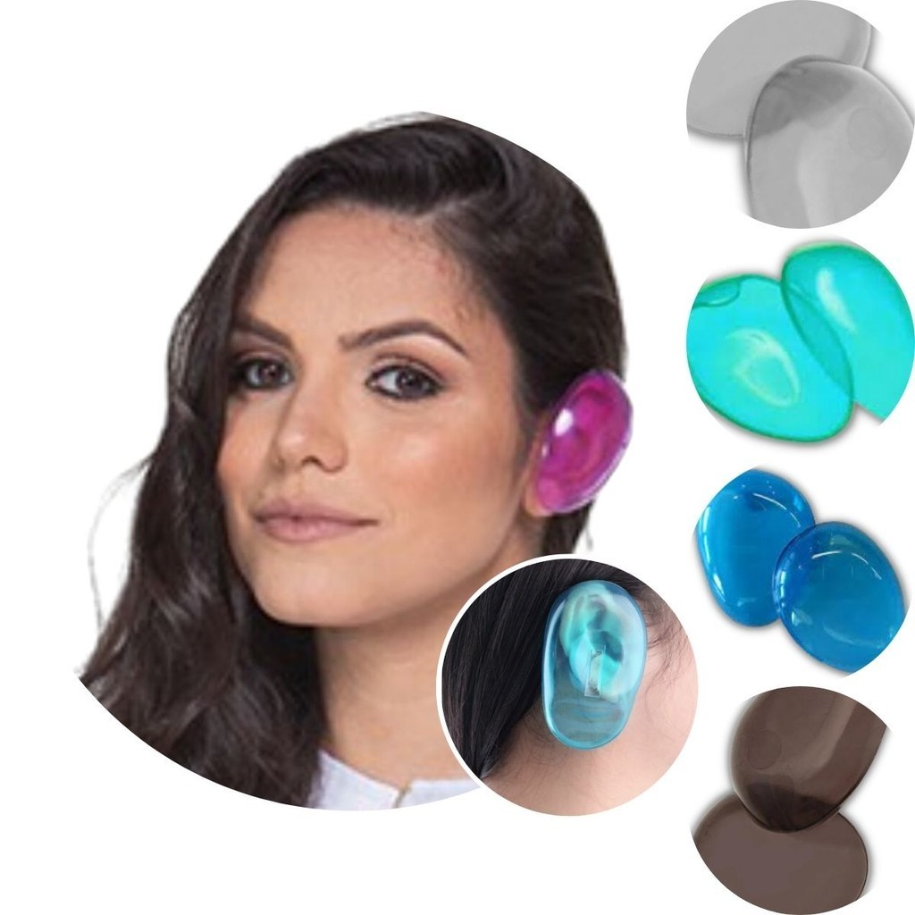 Protetor de Orelha em Silicone Protege da Tintura e da Chapinha em Oferta na Shopee
