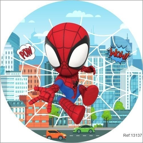 Painel Festa Infantil Herói Redondo Tecido 1,5x1,5 Elástico. em Oferta na Shopee