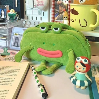 Estojo De Lápis De Sapo De Desenho Animado , Caixa E Bolsa De Caneta Para Adolescentes , Presente Mu