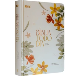Bíblia Todo Dia com Espaço para Anotações | AM | Letra Grande| Capa Dura Floral