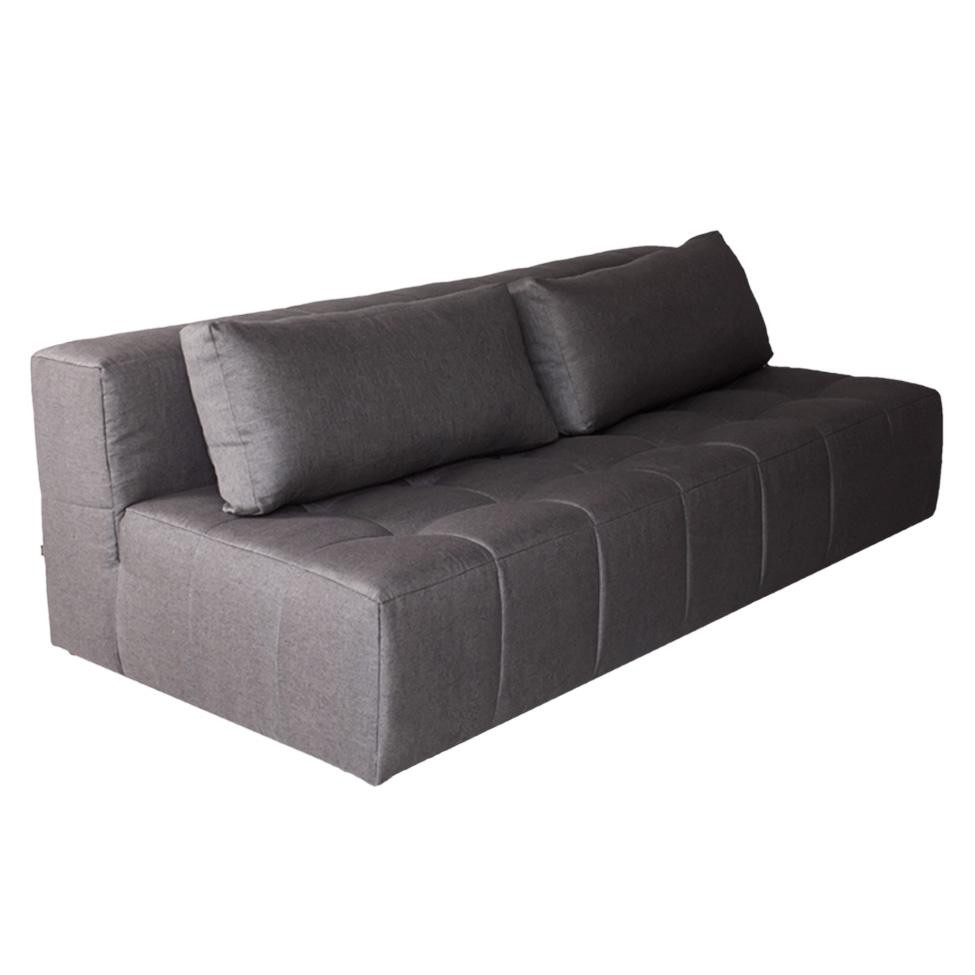 Sofá 3 Lugares Modular Soho Linho Grafite - Home & Living
