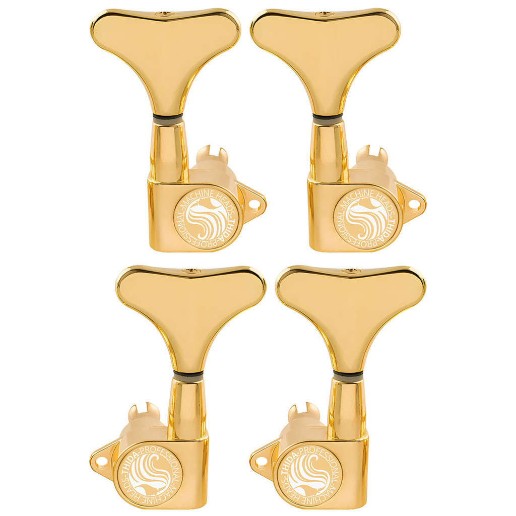 Tarraxas Para Contra Baixo De 4 Cordas Blindada Dourada Thida Pro Bass 2x2