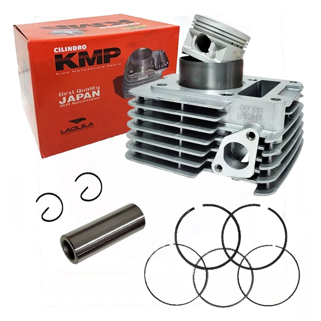 Kit Cilindro Ybr 125 Factor 125 Xtz 125 Kmp Std Pistão Anéis em Oferta na Shopee