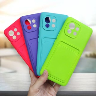 Capa Para Xiaomi Mi 11 Com Porta Cartão Silicone