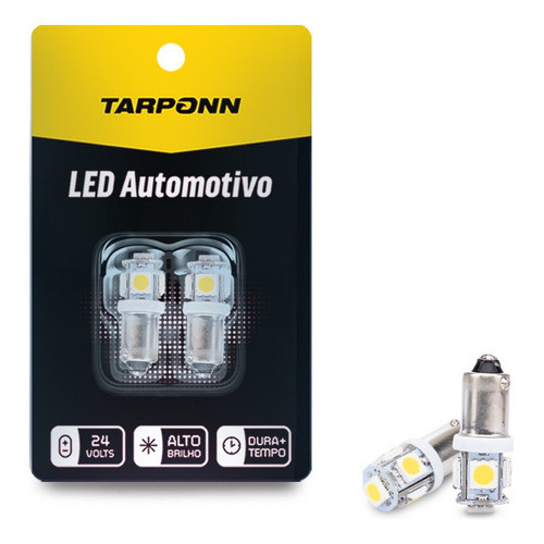Par Lâmpada Led Farolete Caminhão 69 Ba9 5 Leds 5050 24v em Oferta na Shopee