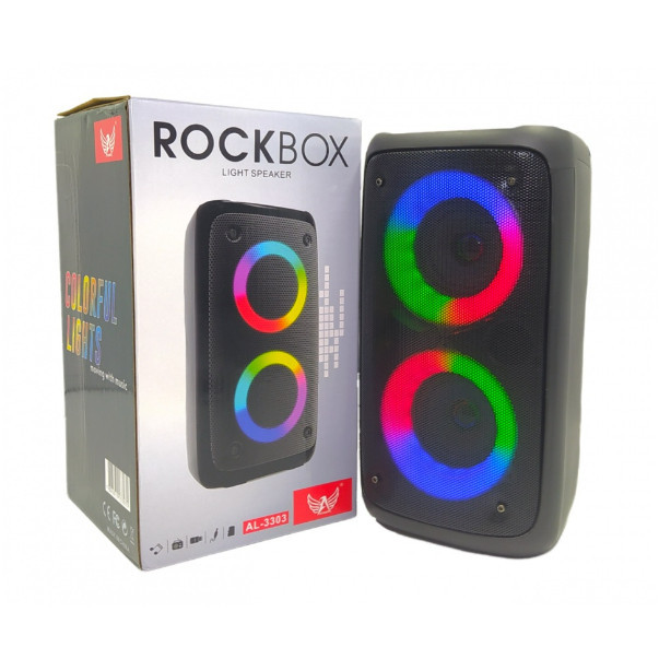 Caixa De Som Rock Box Alta Potência Altomex Al-3303 Função (KARAOKÊ) Caixa de som Bluetooth