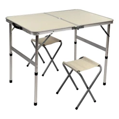 Mesa Dobrável de Aluminio Tipo Maleta 2 Banquetas 322414 KALA