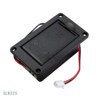 ALW 1PC 9V Suporte Bateria Para Tampa Da Caixa Conector Pickup Ativo Baixo Guitarra