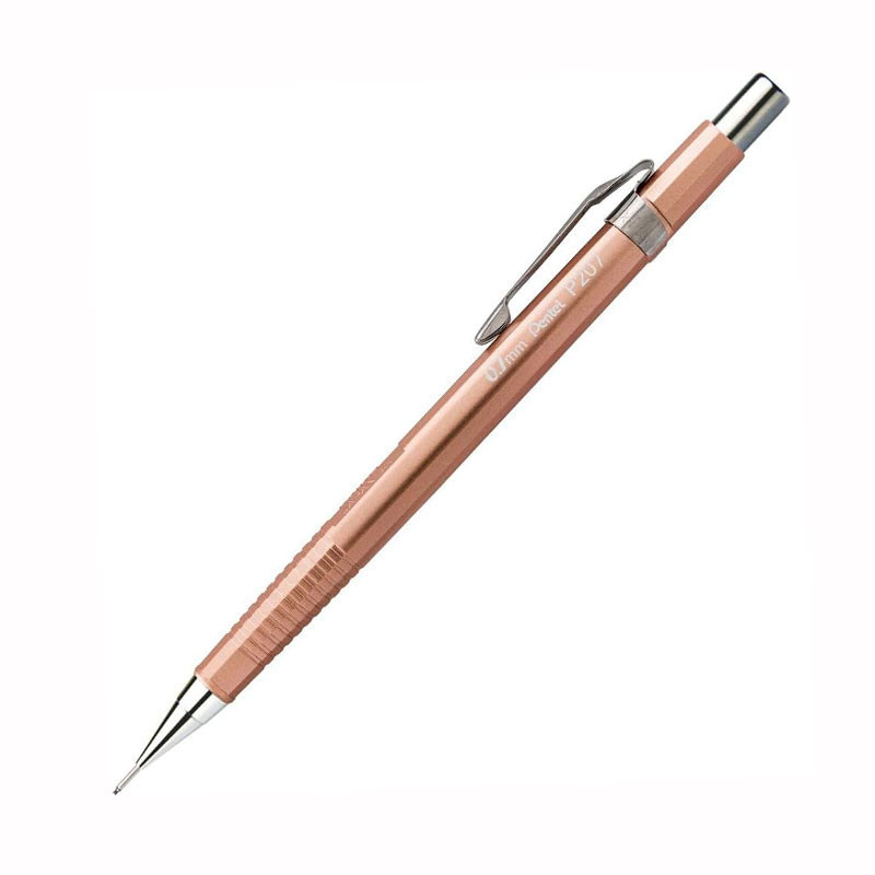 Lapiseira 0.7mm P207 Sharp Metallic Cobre Pentel em Oferta na Shopee
