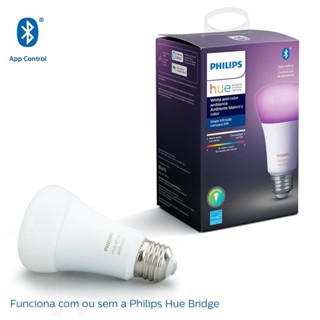 Philips Hue Lâmpada Inteligente 9W 220V WiFi Bluetooth E27 em Oferta na Shopee