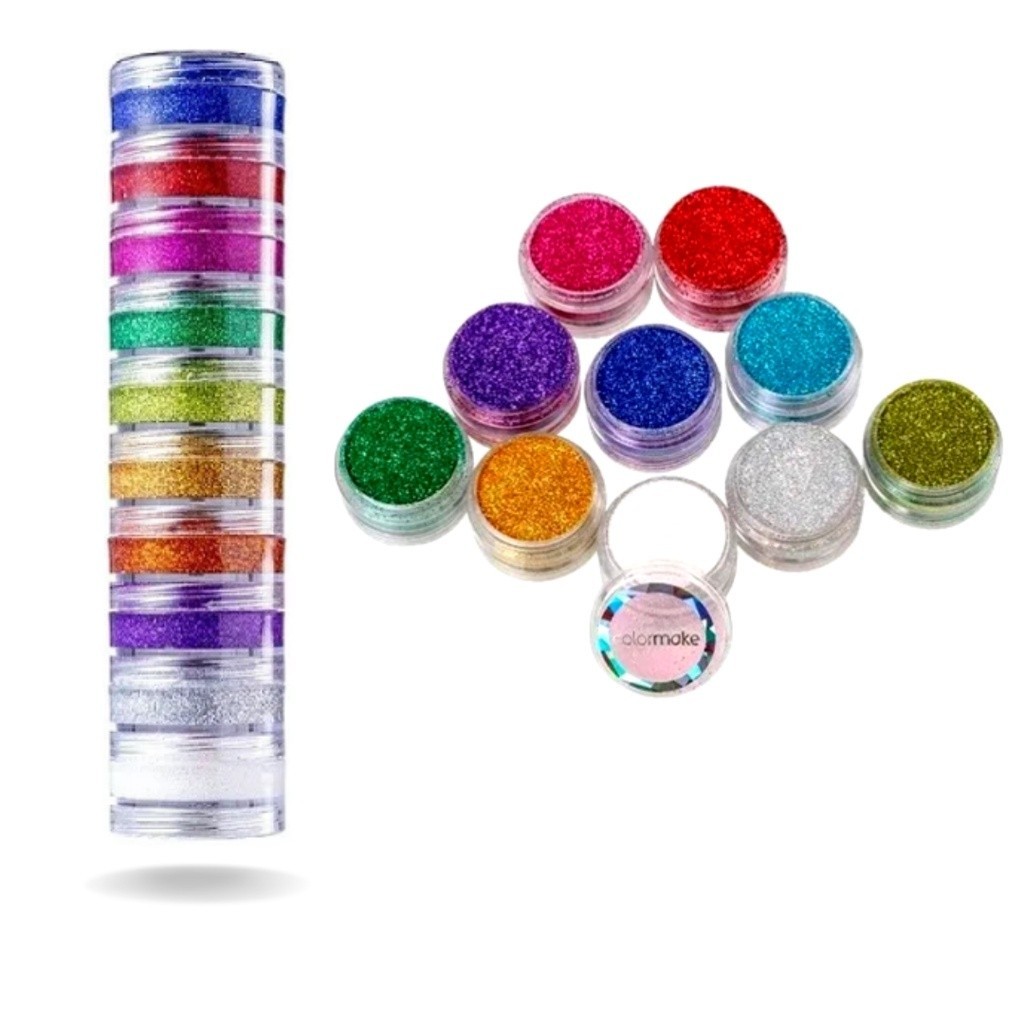 Glitter Cremoso Tinta Facial 10 Cores Colormake - Maquiagem Artística