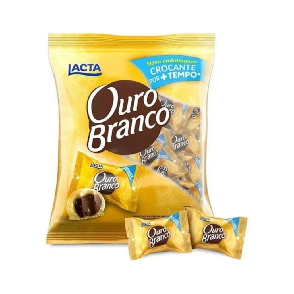 Bombom Ouro Branco Lacta - Pacote 1KG