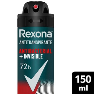 Desodorante Antitranspirante Rexona Men Antibacterial + Invisible 150ml em Oferta na Shopee