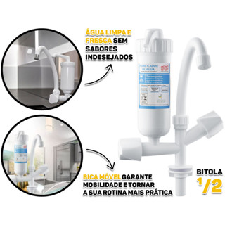 Purificador De Água Para Cozinha Mesa Bancada Com Filtro Bica Móvel Herc em Oferta na Shopee