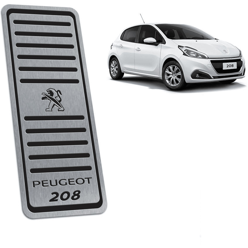 Descanso de Pé Peugeot 208 2013 ate 2020 - Aço Inox