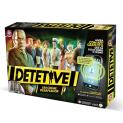 JOGO DETETIVE ESTRELA COM APLICATIVO APP BRINQUEDO MESA FAMÍLIA DIVERSÃO TABULEIRO CLÁSSICO 27 CARTA