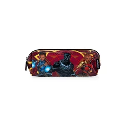 Estojo Escolar Masculino Marvel Pantera Negra Preto