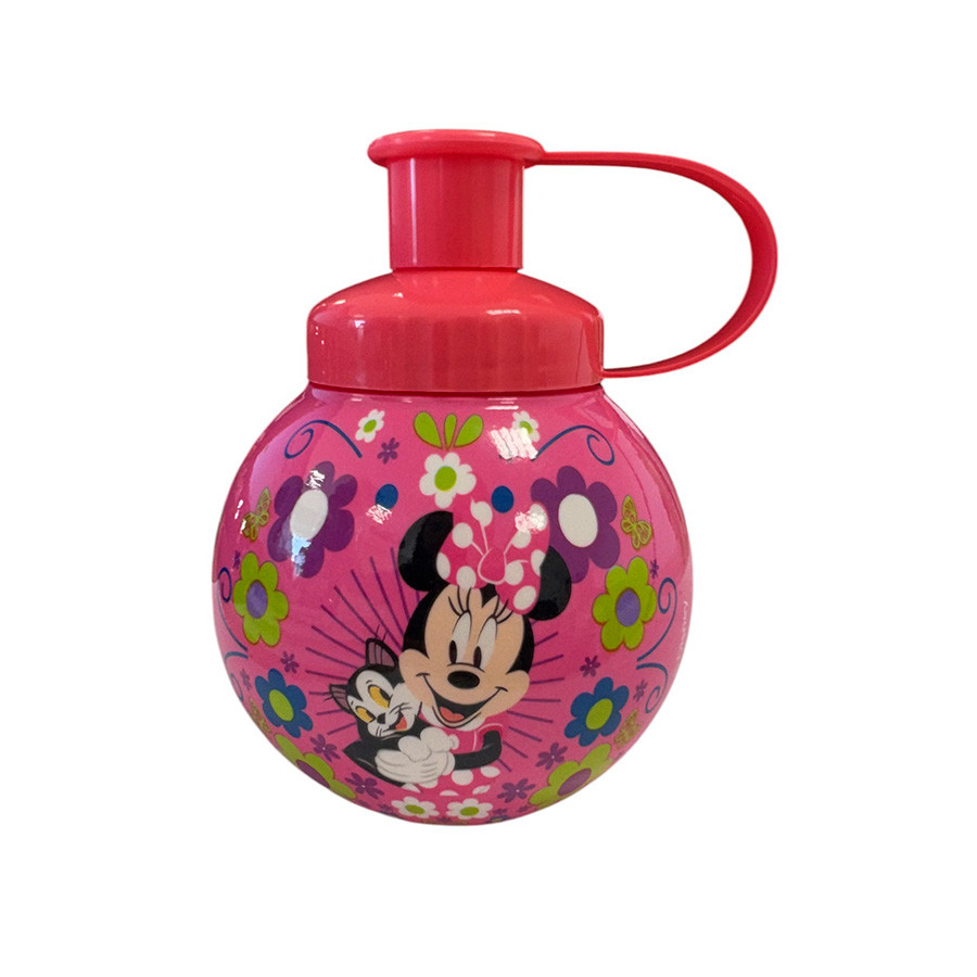 Garrafa Squeeze Bola Minnie Amigos - Rosa - 250ml  - 1 unidade - Rizzo - Home & Living